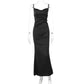 New Elegant White Satin Long Dress for Women